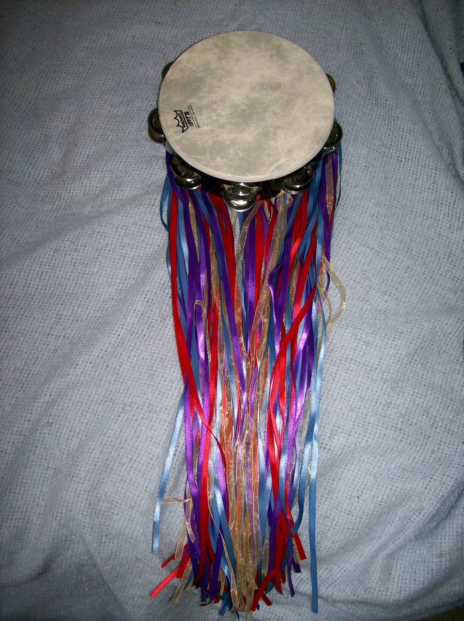 RibbonDecorated Tambourine in the colors of the tabernacle Cheryl Cope