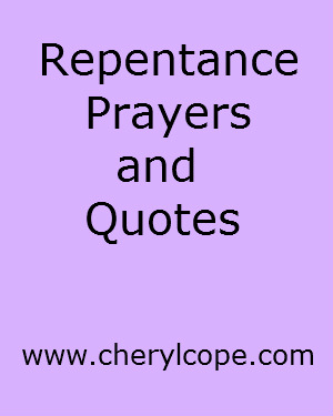 Repentance Prayers and Quotes